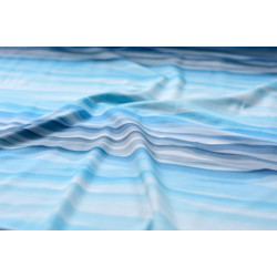 Jersey - Wavy Stripes blau
